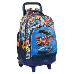 MOCHILA GDE C/RUEDAS COMPACT EXTRAIBLE HOT WHEELS "CHALLENGE" 612238918 45*33 SAFTA22