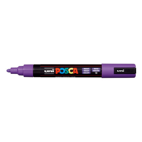 MARCADOR UNI-BALL POSCA PC-5M PUNTA REDONDA 1,8-2,5MM VIOLETA (12)