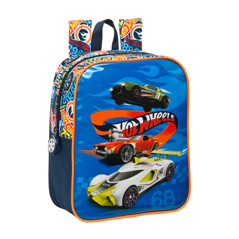 MOCHILA GUARDERIA ADAPTABLE HOT WHEELS "CHALLENGE" 612238232 27*22 SAFTA22