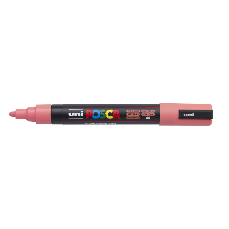 MARCADOR UNI-BALL POSCA PC-5M PUNTA REDONDA 1,8-2,5MM ROSA CORAL (66)