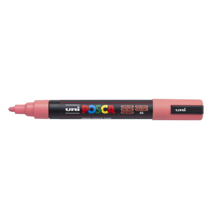 MARCADOR UNI-BALL POSCA PC-5M PUNTA REDONDA 1,8-2,5MM ROSA CORAL (66)