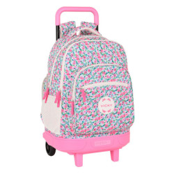 MOCHILA GDE C/RUEDAS COMPACT EXTRAIBLE VMB "ROSEBLOOM" 612236918 45*33 SAFTA22