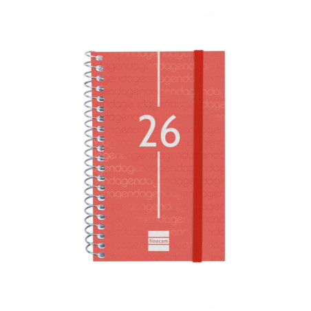 AGENDA YEAR E3 SVH 2026 ROJO+ FINOCAM26 741423026 85 X 14 X 127 MM