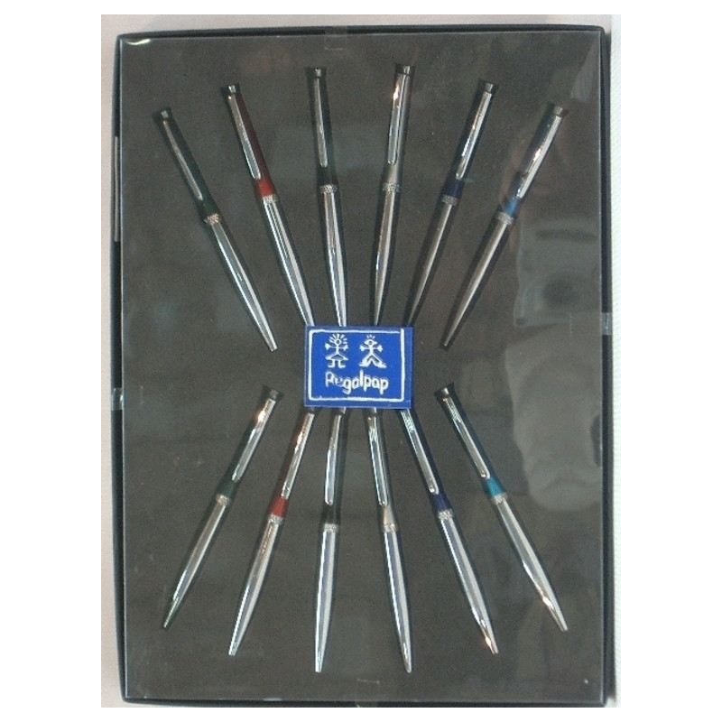 BOLIGRAFO REGAL MINI METAL LACA ACERO 2248 EX/12U ^