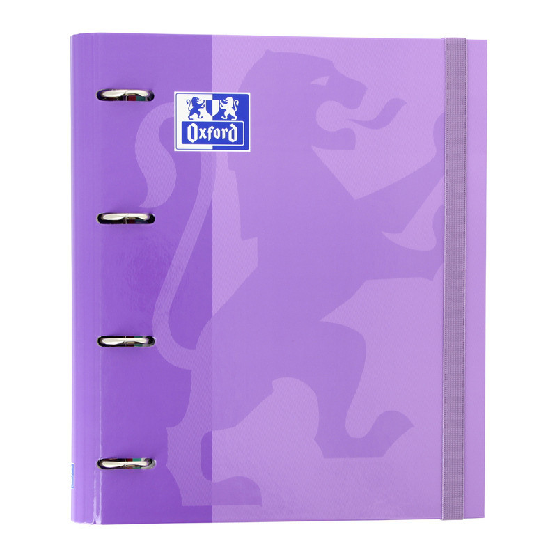 CARPEBLOC RINGBOOK A4 4A ENRI OXFORD SCHOOL CLASSIC MALVA C/RECAMBIO 100H 5 COL 400109183
