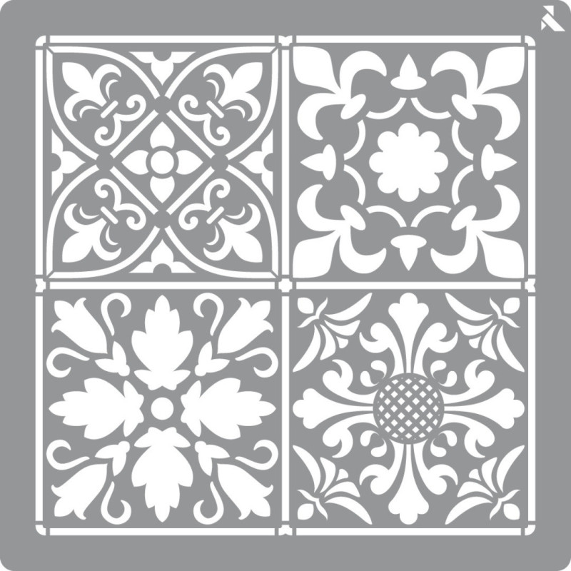 STENCIL BALDOSAS 20X20 CM - 6758 LA PAJARITA LPA008007 UNIDAD