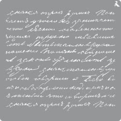 STENCIL MANUSCRITO 20X20 CM - 6760 LA PAJARITA LPA008209 UNIDAD