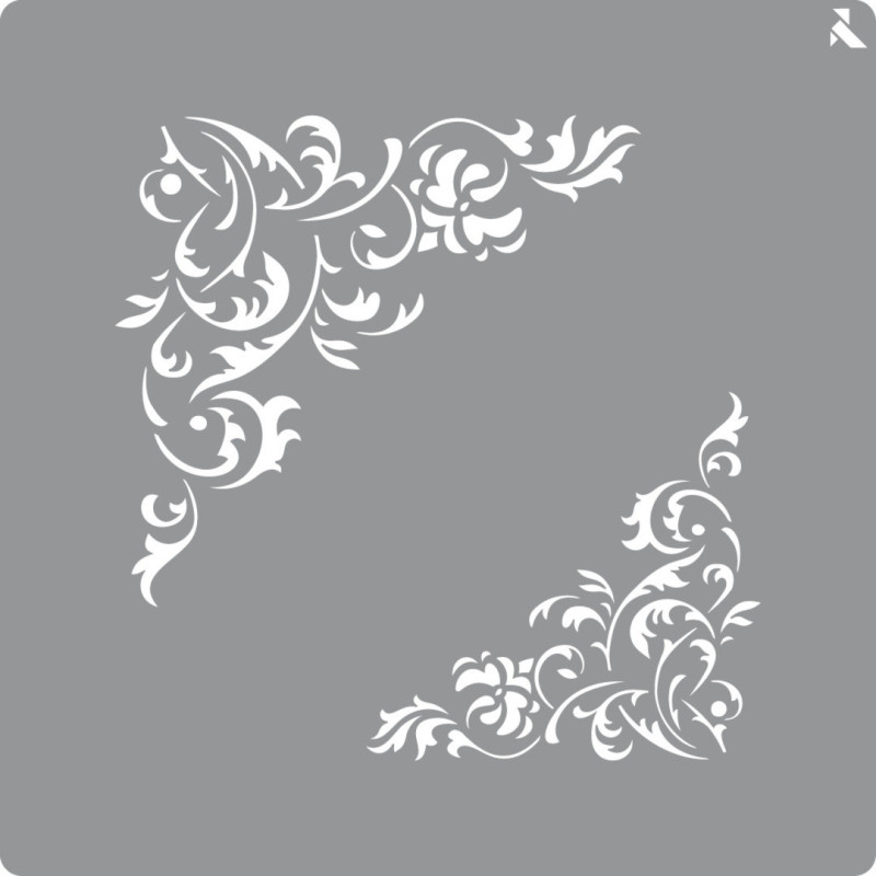 STENCIL CENEFA ESQUINAS 20X20 CM - 6761 LA PAJARITA LPA008301 UNIDAD