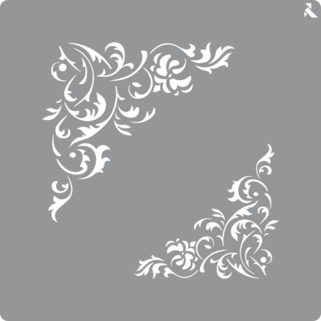 STENCIL CENEFA ESQUINAS 20X20 CM - 6761 LA PAJARITA LPA008301 UNIDAD