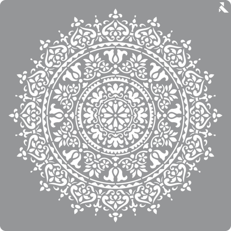 STENCIL MANDALA FLORAL 40X40 CM - 6762 LA PAJARITA LPA008402 UNIDAD