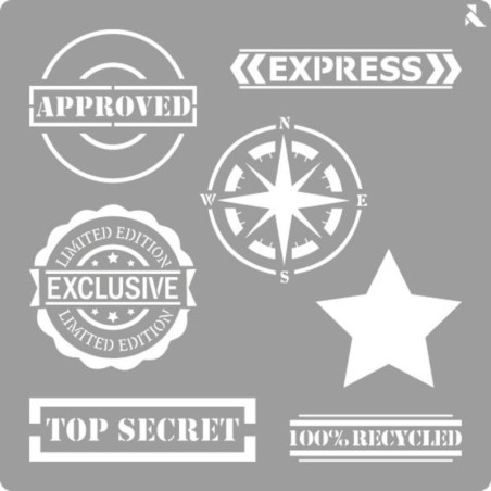 STENCIL ST-04 STAMPS LA PAJARITA 090004 UNIDAD