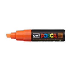 MARCADOR UNI-BALL POSCA PC-8K BISEL GRUESO 8MM FLUOR NARANJA (F4)