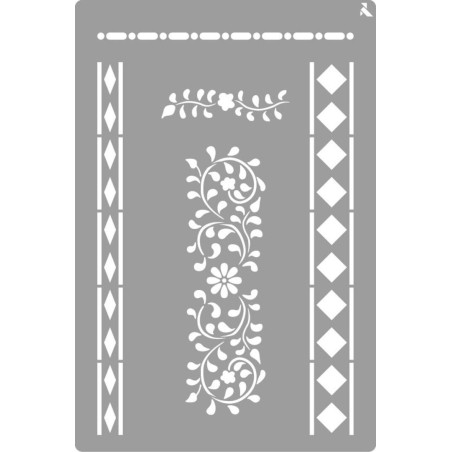 STENCIL ST-08 DECO LA PAJARITA 090008 UNIDAD
