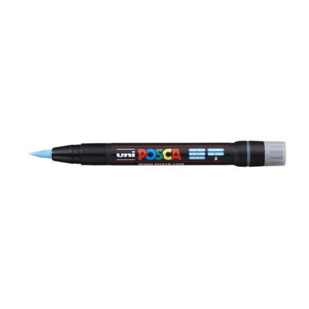 MARCADOR UNI-BALL POSCA PCF-350 PUNTA PINCEL AZUL CLARO -8- 146639000