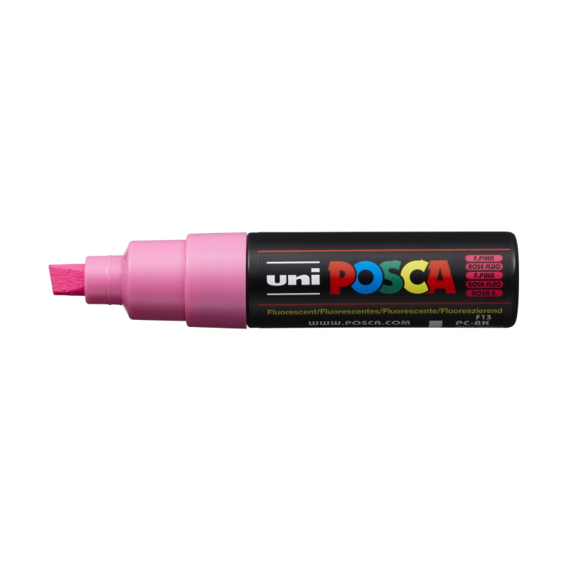 MARCADOR UNI-BALL POSCA PC-8K BISEL GRUESO 8MM FLUOR ROSA (F13)