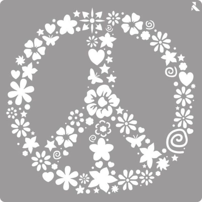 STENCIL ST-20 PEACE LA PAJARITA 090020 UNIDAD