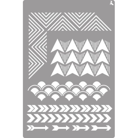 STENCIL ST-21 GEOMETRIC LA PAJARITA 090021 UNIDAD