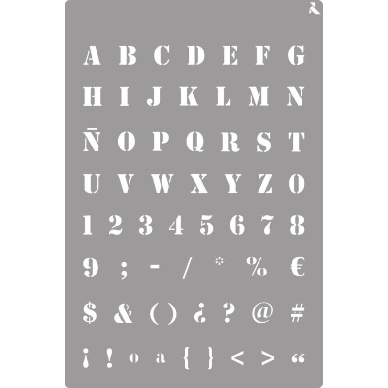 STENCIL ST-23 ALPHABET LA PAJARITA 090023 UNIDAD