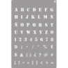 STENCIL ST-23 ALPHABET LA PAJARITA 090023 UNIDAD