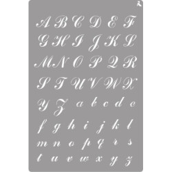 STENCIL ST-24 ROMANTIC ALPHABET LA PAJARITA 090024 UNIDAD