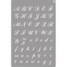 STENCIL ST-24 ROMANTIC ALPHABET LA PAJARITA 090024 UNIDAD