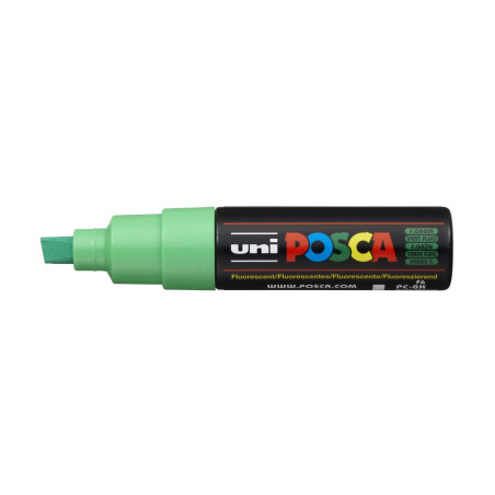 MARCADOR UNI-BALL POSCA PC-8K BISEL GRUESO 8MM FLUOR VERDE (F6)