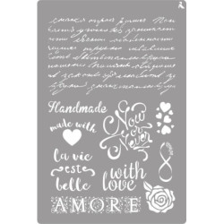 STENCIL ST-26 AMORE LA PAJARITA 090026 UNIDAD