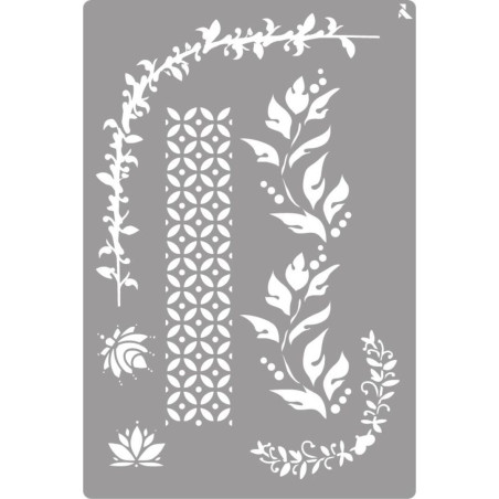 STENCIL ST-27 ORNAMENTS LA PAJARITA 090027 UNIDAD