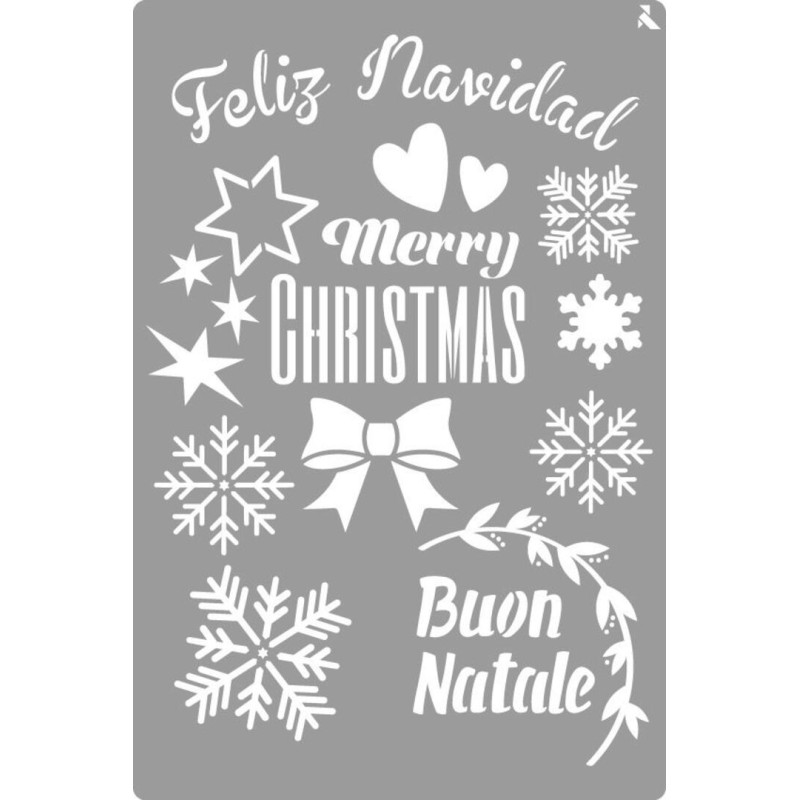 STENCIL ST-29 BUON NATALE LA PAJARITA 090029 UNIDAD