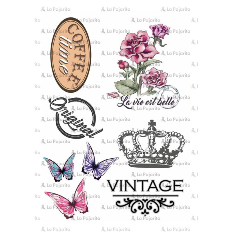 HOJA TRANSFERS VINTAGE LA PAJARITA 091001 UNIDAD