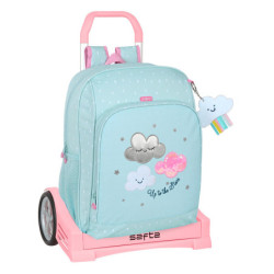 MOCHILA 604+CARRO EVOLUTION RECICLABLE GLOWLAB KIDS "NUBE" 612223860 41*31 SAFTA22