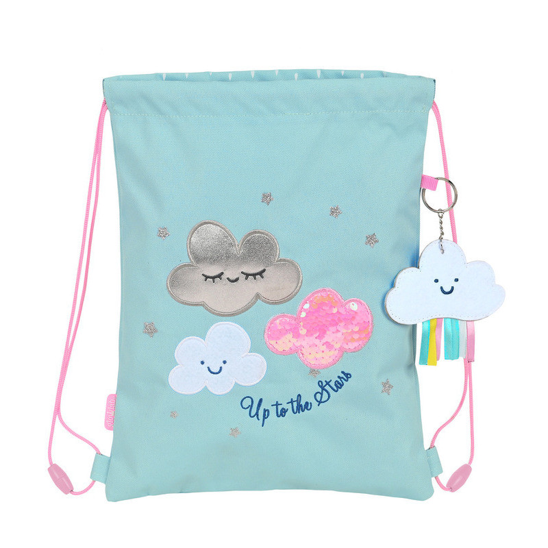 SACO PLANO JUNIOR RECICLABLE GLOWLAB KIDS "NUBE" 612223855 34*26 SAFTA22