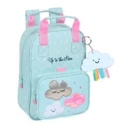 MOCHILA INFANTIL ADAPT. ASAS RECICLABLE GLOWLAB KIDS "NUBE" 612223765 28*20 SAFTA22