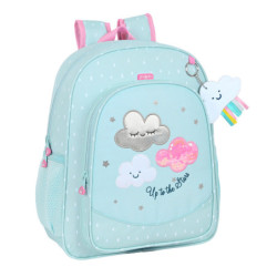 MOCHILA JUNIOR ADAPTABLE RECICLABLE GLOWLAB KIDS "NUBE" 612223640 38*32 SAFTA22