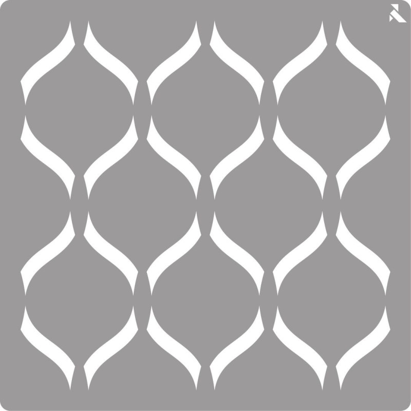 STENCIL LA PAJARITA 04 TEXTURA GEOMÉTRICO 40X40 LA PAJARITA LPA007804 UNIDAD