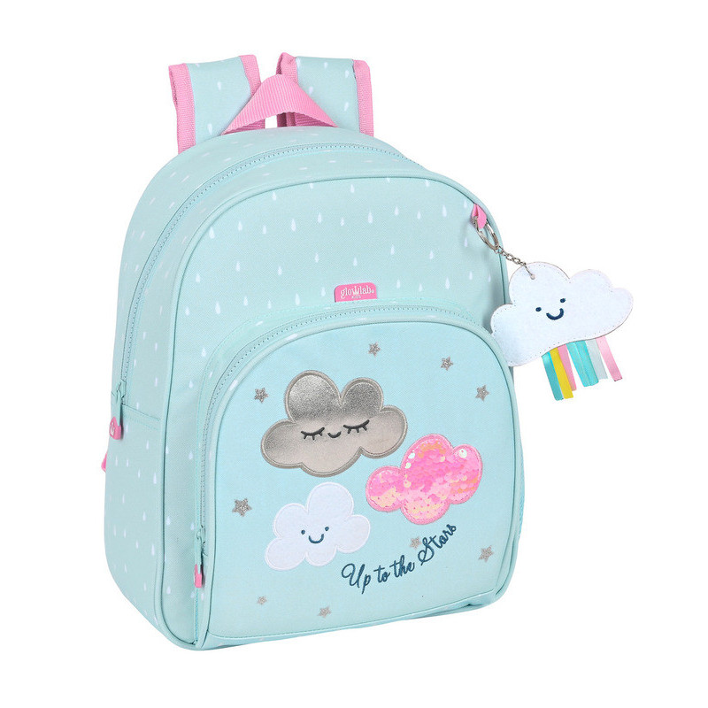 MOCHILA INFANTIL ADAPTABLE RECICLABLE GLOWLAB KIDS "NUBE" 612223609 34*28 SAFTA22