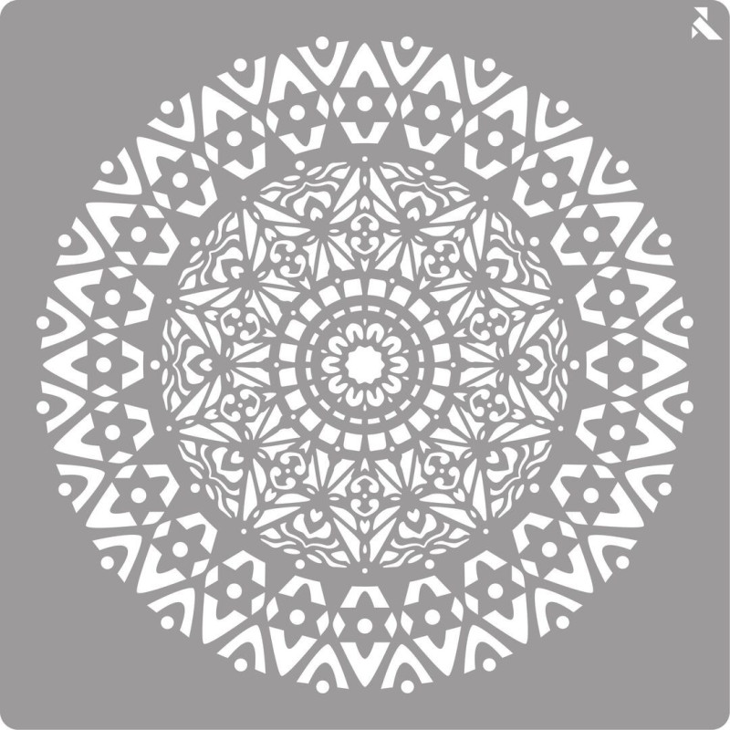 STENCIL LA PAJARITA 06 MANDALA 40X40 LA PAJARITA LPA010806 UNIDAD