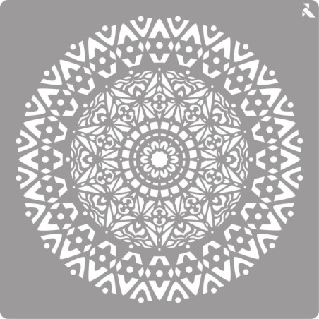 STENCIL LA PAJARITA 06 MANDALA 40X40 LA PAJARITA LPA010806 UNIDAD