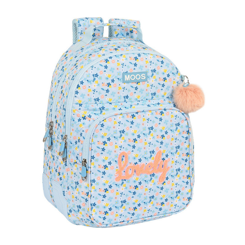 MOCHILA DOBLE ADAPT.CARRO RECICLADO MOOS "LOVELY" SAFTA23 ENERO 612222773