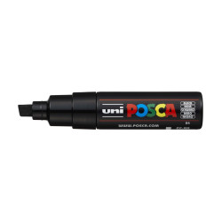 MARCADOR UNI-BALL POSCA PC-8K BISEL GRUESO 8MM NEGRO (24)