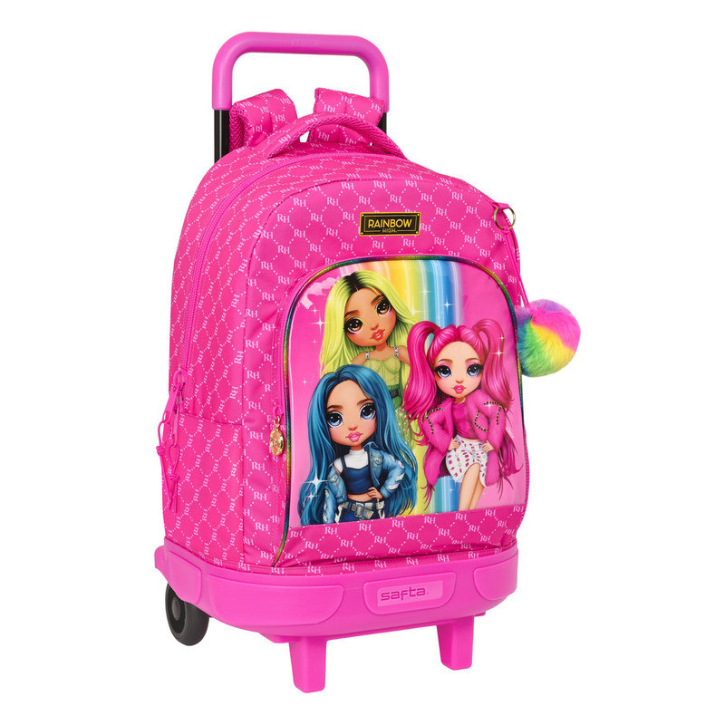 MOCHILA GDE. C/RUEDAS COMPACT EXT.SIMPLE RAINBOW HIGH SAFTA23 ENERO 612220918