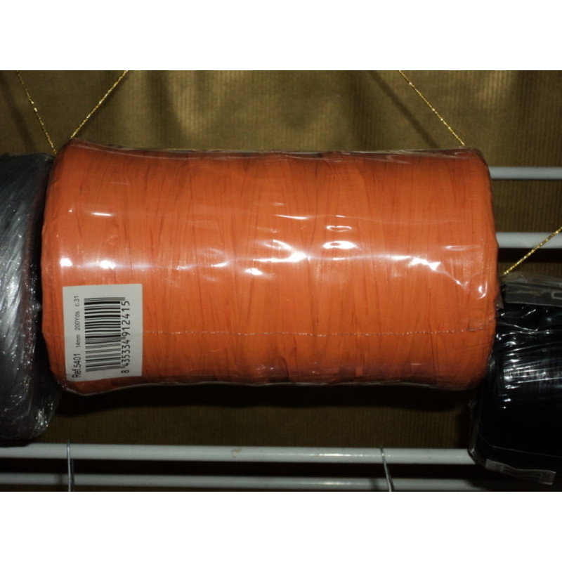 CINTA RAFIA  4MM 200YD NARANJA