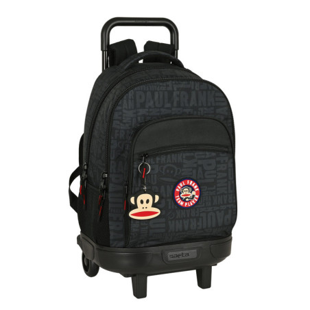 MOCHILA GDE C/RUEDAS COMPACT EXTRAIBLE PAUL FRANK "TEAM PLAYER" 612219918 45*33 SAFTA22