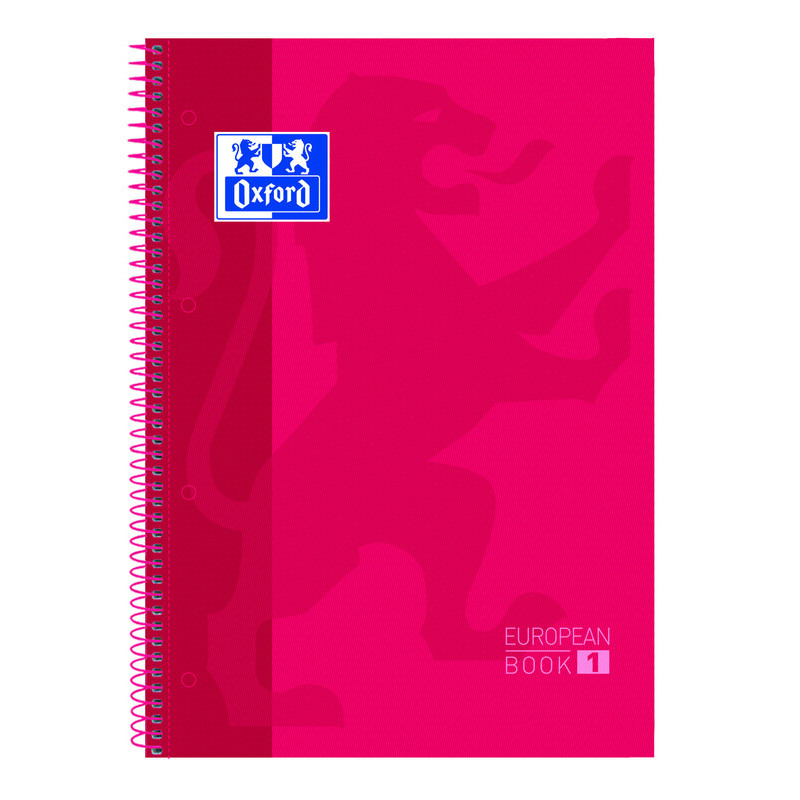 CUADERNO ENRI OXFORD SCHOOL EUROPEAN A-4  80H HZTAL ROJO 400118236