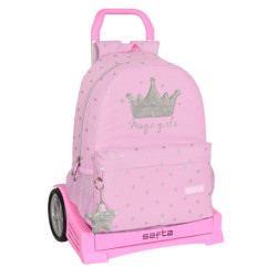 MOCHILA 758+CARRO EVOLUTION MOOS "MAGIC GIRLS" 612218860 46*30 SAFTA22