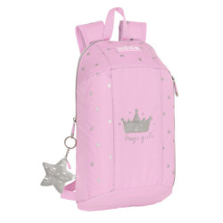 MINI MOCHILA CREMALLERA VERTICAL MOOS "MAGIC GIRLS" 612218821 39*22 SAFTA22