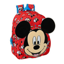 MOCHILA INFANTIL ADAPTABLE MICKEY MOUSE "HAPPY SMILES" 612214609 34*28 SAFTA22