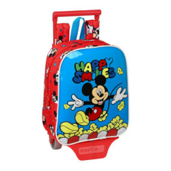 MOCHILA 232+CARRO 805 MICKEY MOUSE "HAPPY SMILES" 612214280 28*22 SAFTA22