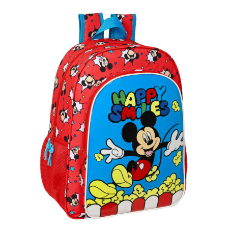 MOCHILA DE 33 CM ADAPTABLE MICKEY MOUSE "HAPPY SMILES" 612214180 42*33 SAFTA22