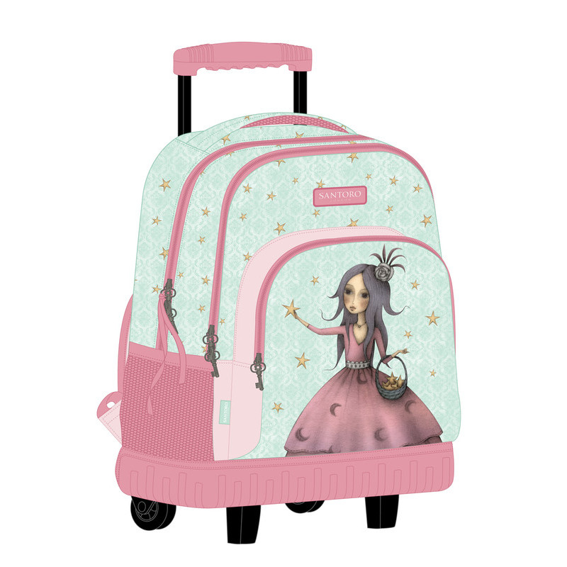 MOCHILA GDE C/RUEDAS COMPACT SANTORO™’S MIRABELLE "ESTELLA" 612213818 45*32 SAFTA22